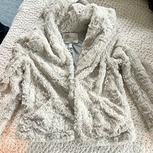 Tiny Editions by Anthropologie faux fur hooded jacket